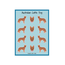 Load image into Gallery viewer, Australian Cattle Dog Vinyl Sticker Sheet