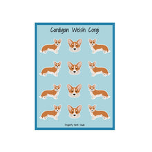 Load image into Gallery viewer, Cardigan Welsh Corgi Vinyl Sticker Sheet