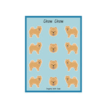 Load image into Gallery viewer, Chow Chow Vinyl Sticker Sheet