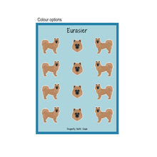 Load image into Gallery viewer, Eurasier Vinyl Sticker Sheet
