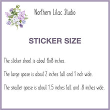 Load image into Gallery viewer, Pomeranian Goose vinyl sticker sheet