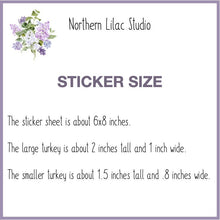 Load image into Gallery viewer, Royal Palm Turkey vinyl sticker sheet
