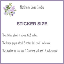 Load image into Gallery viewer, Duroc Pig vinyl sticker sheet