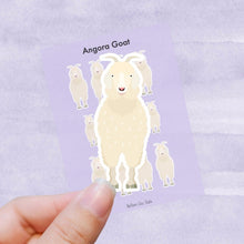 Load image into Gallery viewer, Angora Goat vinyl sticker sheet