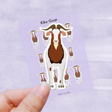 Load image into Gallery viewer, Kiko Goat vinyl sticker sheet