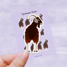 Load image into Gallery viewer, Pyrenean Goat vinyl sticker sheet