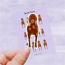 Load image into Gallery viewer, Sirohi Goat vinyl sticker sheet