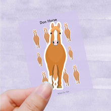 Load image into Gallery viewer, Don Horse vinyl sticker sheet