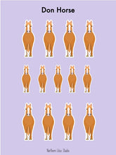 Load image into Gallery viewer, Don Horse vinyl sticker sheet