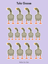 Load image into Gallery viewer, Tula Goose vinyl sticker sheet