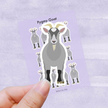 Load image into Gallery viewer, Pygmy Goat vinyl sticker sheet