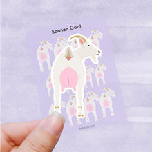 Load image into Gallery viewer, Saanen Goat vinyl sticker sheet