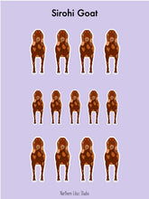 Load image into Gallery viewer, Sirohi Goat vinyl sticker sheet
