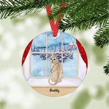 Load image into Gallery viewer, Burmilla Cat ornament personalized
