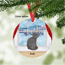 Load image into Gallery viewer, Chartreux Cat ornament personalized
