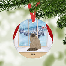 Load image into Gallery viewer, Himalayan Cat ornament personalized