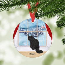 Load image into Gallery viewer, Siberian Cat ornament personalized