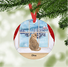 Load image into Gallery viewer, Kinkalow Cat ornament personalized