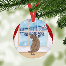 Load image into Gallery viewer, Scottish Fold Cat ornament personalized