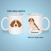 Load image into Gallery viewer, Beagle 11 oz mug personalized