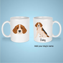 Load image into Gallery viewer, Beagle 11 oz mug personalized