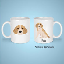 Load image into Gallery viewer, Beagle 11 oz mug personalized