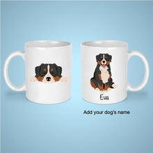 Load image into Gallery viewer, Bernese Mountain Dog 11 oz mug personalized