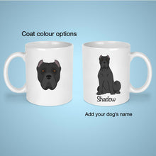Load image into Gallery viewer, Cane Corso (cropped ears) 11 oz mug personalized