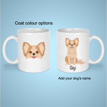 Load image into Gallery viewer, Chihuahua (longhaired) 11 oz mug personalized