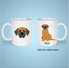 Load image into Gallery viewer, English Mastiff 11 oz mug personalized