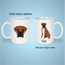 Load image into Gallery viewer, Boxer (natural ears) 11 oz mug personalized