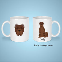 Load image into Gallery viewer, Cane Corso (cropped ears) 11 oz mug personalized