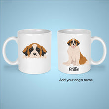 Load image into Gallery viewer, St Bernard 11 oz mug personalized