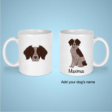 Load image into Gallery viewer, Brittany Spaniel 11 oz mug personalized