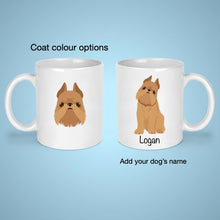 Load image into Gallery viewer, Brussels Griffon (cropped ears) 11 oz mug personalized