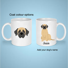 Load image into Gallery viewer, English Mastiff 11 oz mug personalized