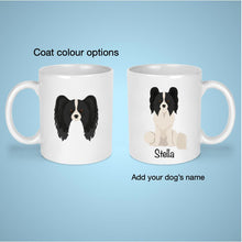 Load image into Gallery viewer, Papillon 11 oz mug personalized