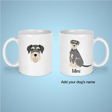 Load image into Gallery viewer, Giant Schnauzer (natural ears and tail) 11 oz mug personalized
