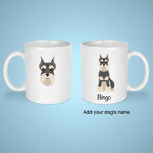 Load image into Gallery viewer, Miniature Schnauzer (cropped ears) 11 oz mug personalized