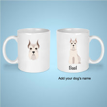 Load image into Gallery viewer, Miniature Schnauzer (cropped ears) 11 oz mug personalized