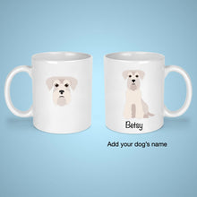 Load image into Gallery viewer, Miniature Schnauzer (natural ears) 11 oz mug personalized
