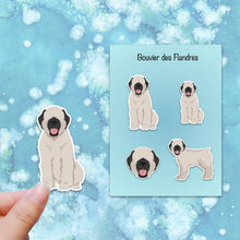 Load image into Gallery viewer, Bouvier des Flandres (docked) Vinyl Sticker Set