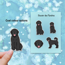 Load image into Gallery viewer, Bouvier des Flandres (natural) Vinyl Sticker Set