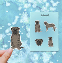 Load image into Gallery viewer, Bullmastiff Vinyl Sticker Set