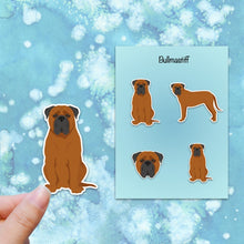 Load image into Gallery viewer, Bullmastiff Vinyl Sticker Set
