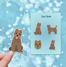 Load image into Gallery viewer, Cairn Terrier Vinyl Stickers Set