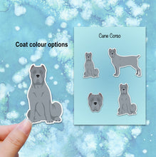 Load image into Gallery viewer, Cane Corso (cropped and docked) Vinyl Sticker Set