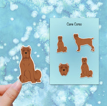 Load image into Gallery viewer, Cane Corso (cropped and docked) Vinyl Sticker Set