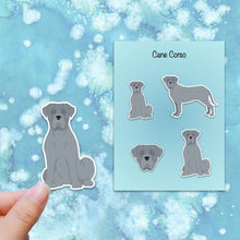 Load image into Gallery viewer, Cane Corso (natural) Vinyl Sticker Set