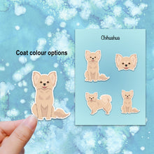 Load image into Gallery viewer, Chihuahua (longhair) Vinyl Sticker Set